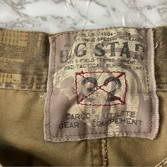 G-Star Military Issue  Special Edition Cargo Shorts Khaki Tactical Vintage Sz 32 - Picture 3 of 7